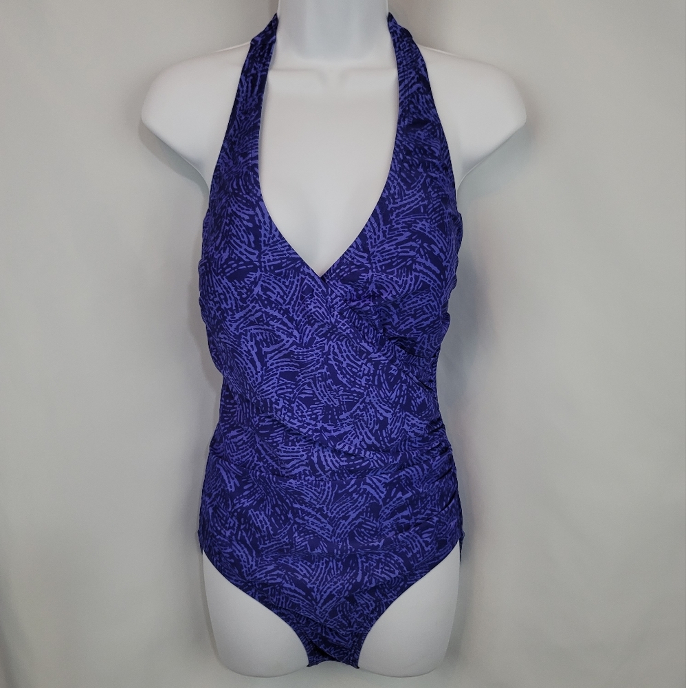 SPEEDOWOMEN'S PRINTED HALTER ONE-PIECE